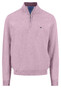 Fynch-Hatton Troyer Zip Superfine 3-Ply Cotton Trui Magnolia