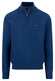 Fynch-Hatton Troyer Zip Superfine 3-Ply Cotton Trui Midnight