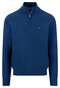 Fynch-Hatton Troyer Zip Superfine 3-Ply Cotton Trui Midnight