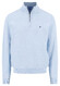 Fynch-Hatton Troyer Zip Superfine 3-Ply Cotton Trui New Breeze