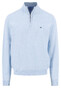 Fynch-Hatton Troyer Zip Superfine 3-Ply Cotton Trui New Breeze