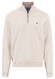 Fynch-Hatton Troyer Zip Superfine 3-Ply Cotton Trui New Off White