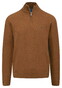 Fynch-Hatton Troyer-Zip Superfine Cotton Trui Hazel