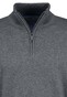 Fynch-Hatton Troyer Zip Superfine Cotton Trui Steel