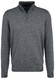 Fynch-Hatton Troyer Zip Superfine Cotton Trui Steel