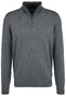 Fynch-Hatton Troyer Zip Superfine Cotton Trui Steel