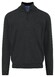 Fynch-Hatton Troyer Zip Superfine Cotton Trui Zwart