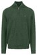 Fynch-Hatton Troyer-Zip Supersoft Cotton Trui Dark Leaf