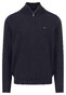Fynch-Hatton Troyer-Zip Supersoft Cotton Trui Navy