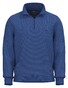 Fynch-Hatton Troyer Zip Supersoft Cotton Trui Strong Blue