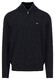 Fynch-Hatton Troyer-Zip Supersoft Cotton Trui Zwart