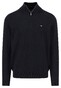 Fynch-Hatton Troyer-Zip Supersoft Cotton Trui Zwart