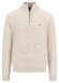 Fynch-Hatton Troyer Zip Uni Color Structure Trui New Off White
