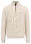 Fynch-Hatton Troyer Zip Uni Color Structure Trui New Off White