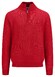 Fynch-Hatton Troyer Zip Uni Color Structure Trui Poppy Red
