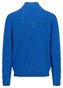 Fynch-Hatton Troyer Zip Uni Color Structure Trui Strong Blue