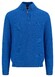 Fynch-Hatton Troyer Zip Uni Color Structure Trui Strong Blue