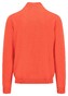 Fynch-Hatton Troyer Zip Uni Color Superfine Cotton Knit Trui Poppy Red