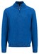 Fynch-Hatton Troyer Zip Uni Color Superfine Cotton Knit Trui Strong Blue