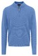 Fynch-Hatton Troyer Zip Winter Air Cotton Cashmere Trui Crystal Blue