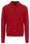 Fynch-Hatton Troyer Zip Winter Air Cotton Cashmere Trui Garnet Red