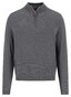 Fynch-Hatton Troyer Zip Winter Air Cotton Cashmere Trui Steel