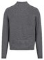 Fynch-Hatton Troyer Zip Winter Air Cotton Cashmere Trui Steel