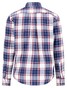 Fynch-Hatton Twill Check Button-Down Overhemd Deep Merlot-Blue