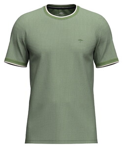 Fynch-Hatton Two-Tone Fine Tipping Contrast T-Shirt Avocado