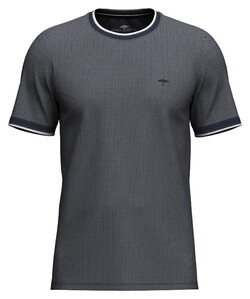 Fynch-Hatton Two-Tone Fine Tipping Contrast T-Shirt Navy