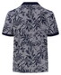 Fynch-Hatton Two-Tone Leaves Pattern Polo Navy