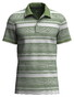 Fynch-Hatton Two-Tone Multi Striped Polo Avocado