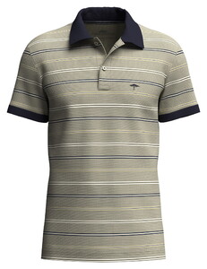 Fynch-Hatton Two-Tone Multicolor Stripe Polo Pistache