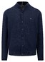 Fynch-Hatton Uni Color Cardigan Cotton Wool Vest Navy
