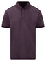 Fynch-Hatton Uni Color Compact Cotton Polo Aubergine