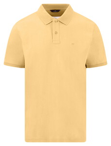 Fynch-Hatton Uni Color Compact Cotton Polo Pale Yellow