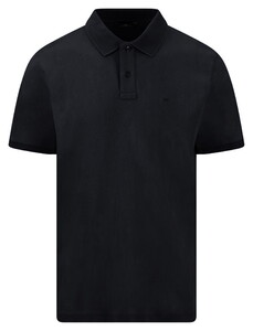 Fynch-Hatton Uni Color Compact Cotton Poloshirt Black