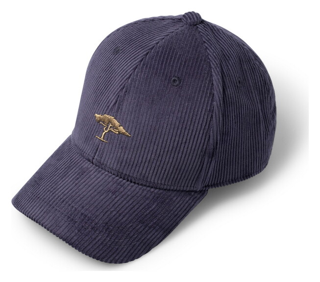 Fynch-Hatton Uni Color Corduroy Cap Ink Blue