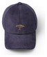 Fynch-Hatton Uni Color Corduroy Cap Ink Blue