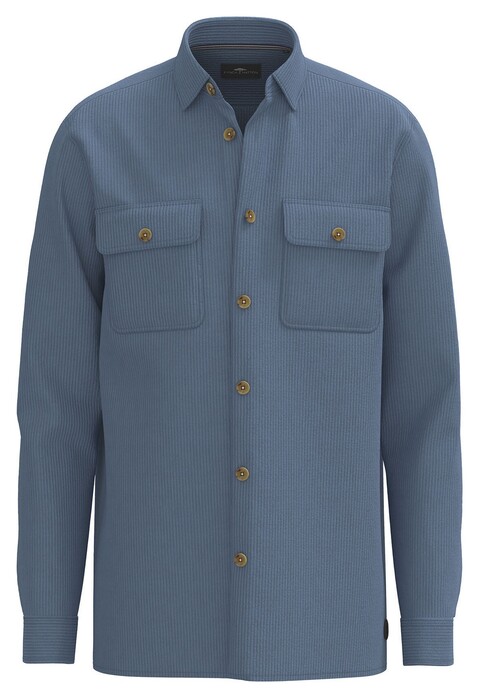 Fynch-Hatton Uni Color Corduroy Overshirt Cloud Blue