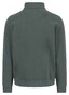 Fynch-Hatton Uni Color Cotton Sweat Stand-Up Zip Collar Vest Dark Ivy