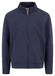 Fynch-Hatton Uni Color Cotton Sweat Stand-Up Zip Collar Vest Navy