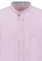 Fynch-Hatton Uni Color Linnen Cotton Stand-Up Collar Overhemd Light Peony