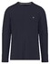 Fynch-Hatton Uni Color Long Sleeve Premium Cotton T-Shirt Navy