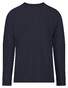 Fynch-Hatton Uni Color Long Sleeve Premium Cotton T-Shirt Navy