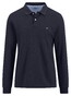 Fynch-Hatton Uni Color Longsleeve Premium Supima Cotton Polo Navy