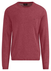 Fynch-Hatton Uni Color O-Neck Air Cotton CmiA Trui Berry