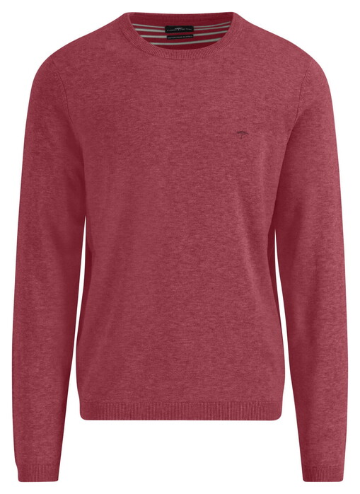 Fynch-Hatton Uni Color O-Neck Air Cotton CmiA Trui Berry