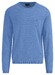 Fynch-Hatton Uni Color O-Neck Air Cotton CmiA Trui Crystal Blue