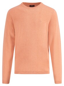 Fynch-Hatton Uni Color O-Neck Air Cotton CmiA Trui Perzik